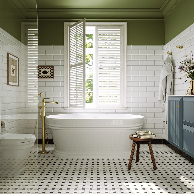 Badkar Kensington Vit Blank 160x79 cm