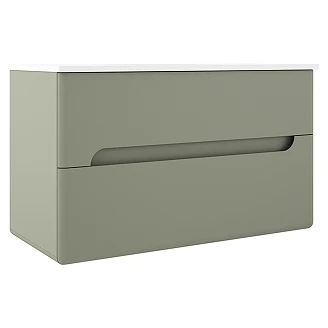 Tvättställsskåp <strong>Rondo</strong>  Oliv Matt 100 cm