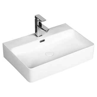 Väggmonterad Tvättställ <strong>Arvelo</strong>  Vit Blank 60x42 cm
