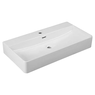 Väggmonterad Tvättställ <strong>Arvelo</strong>  Vit Blank 80x42 cm
