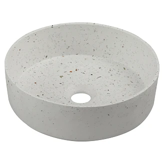 Cement Tvättställ <strong>Gresta</strong>  Rund Ljusgrå Matt 36 cm