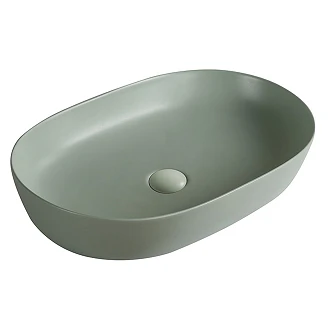 Tvättställ <strong>Orvieto</strong>  Oval Grön Matt 61x41 cm