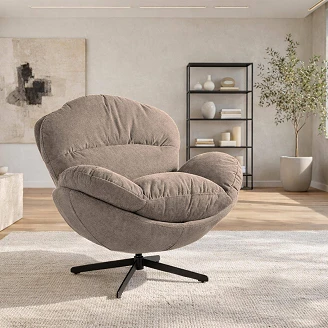 Loungefåtölj <strong>Svelia</strong>  Brun