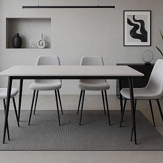 Matbord <strong>Valdo</strong>  Grå 120x70x75 cm