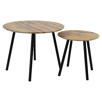 Set med Soffbord Ø40 & Ø60 cm <strong>Tivre</strong>  Ek
