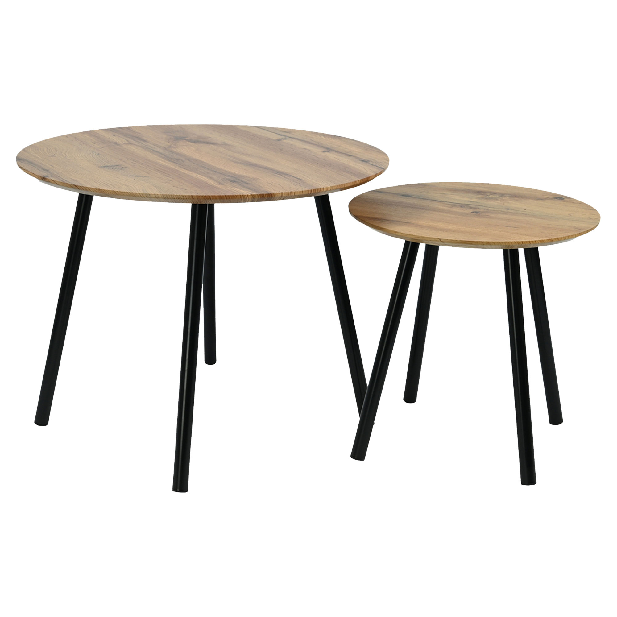 Set med Soffbord Ø40 & Ø60 cm Tivre Ek