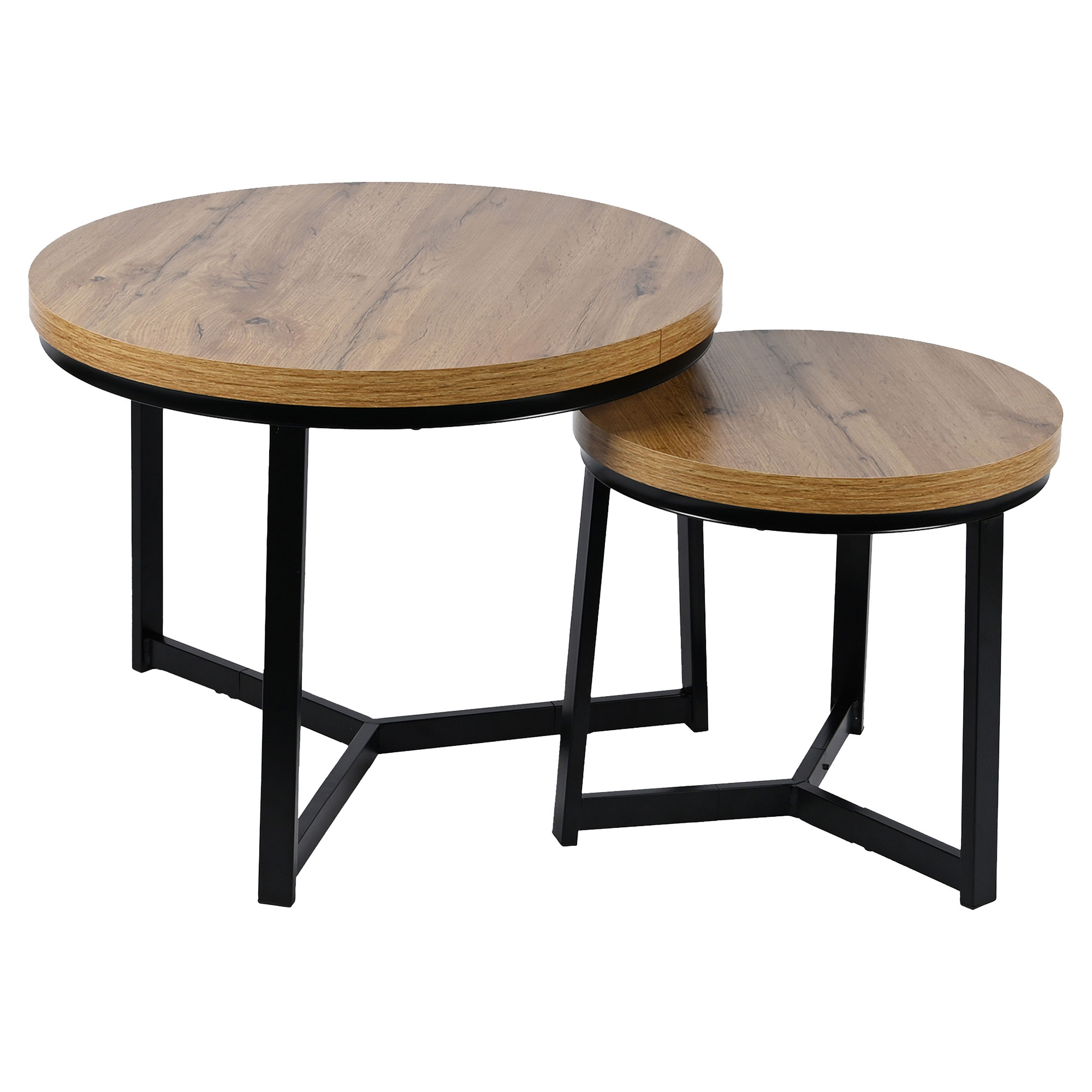 Set med Soffbord  Ø40 & Ø60 cm Kredo Ek