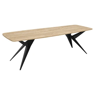 Matbord Utdragbart <strong>Hollow</strong>  Naturlig Halifax-Ek 160/236 cm
