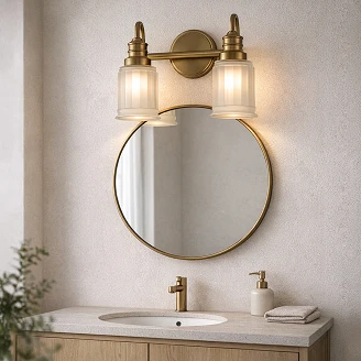 Quoizel Vägglampa <strong>Swell</strong>  Duo Guld