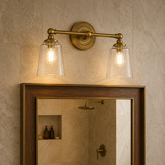Feiss Vägglampa <strong>Huguenot Lake</strong>  Duo Guld