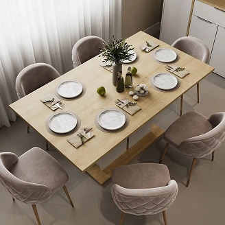 Matbord <strong>Axessa</strong>  Vit, Hamilton Ek 160x90 cm