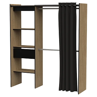Garderob <strong>Chelford</strong>  Svart, Hamilton Ek 167x50 cm