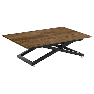 Bord Utdragbart <strong>Noric</strong>  Mörk Lefkas-Ek 120 cm med Justerbar Höjd