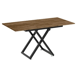 Bord Utdragbart <strong>Noric</strong>  Mörk Lefkas-Ek 120 cm med Justerbar Höjd