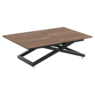 Bord Utdragbart <strong>Noric</strong>  Italiensk Valnöt 120 cm med Justerbar Höjd