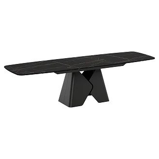 Matbord Utdragbart <strong>Roven</strong>  Svart Grigia Pietra 200/290 cm