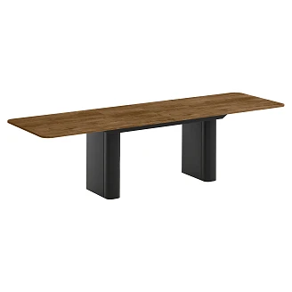 Matbord Utdragbart <strong>Valen</strong>  Mörk Lefkas-Ek 180/276 cm