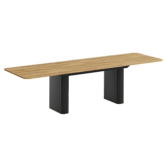 Matbord Utdragbart <strong>Valen</strong>  Naturlig Hikora-Ek 180/276 cm