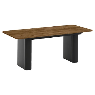 Matbord Utdragbart <strong>Valen</strong>  Mörk Lefkas-Ek 200/296 cm