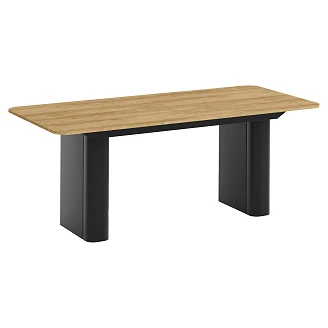 Matbord Utdragbart <strong>Valen</strong>  Naturlig Hikora-Ek 200/296 cm