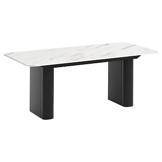 Matbord Utdragbart <strong>Valen</strong>  Bianco Marmor 200/296 cm