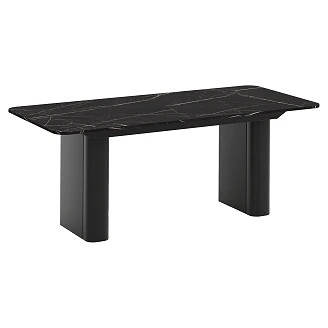 Matbord Utdragbart <strong>Valen</strong>  Svart Grigia Pietra 200/296 cm