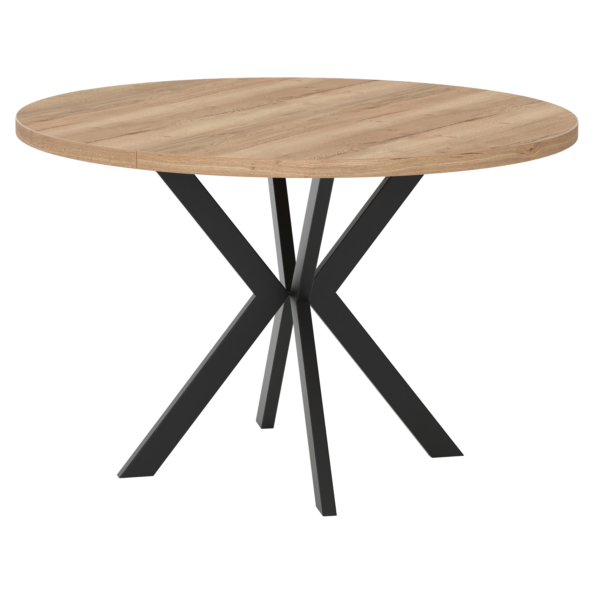 Matbord Utdragbart Skadi Naturlig Halifax-Ek Ø120/196 cm
