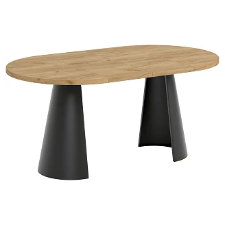 Matbord Utdragbart <strong>Acrux</strong>  Guld Craft-Ek Ø100/176 cm