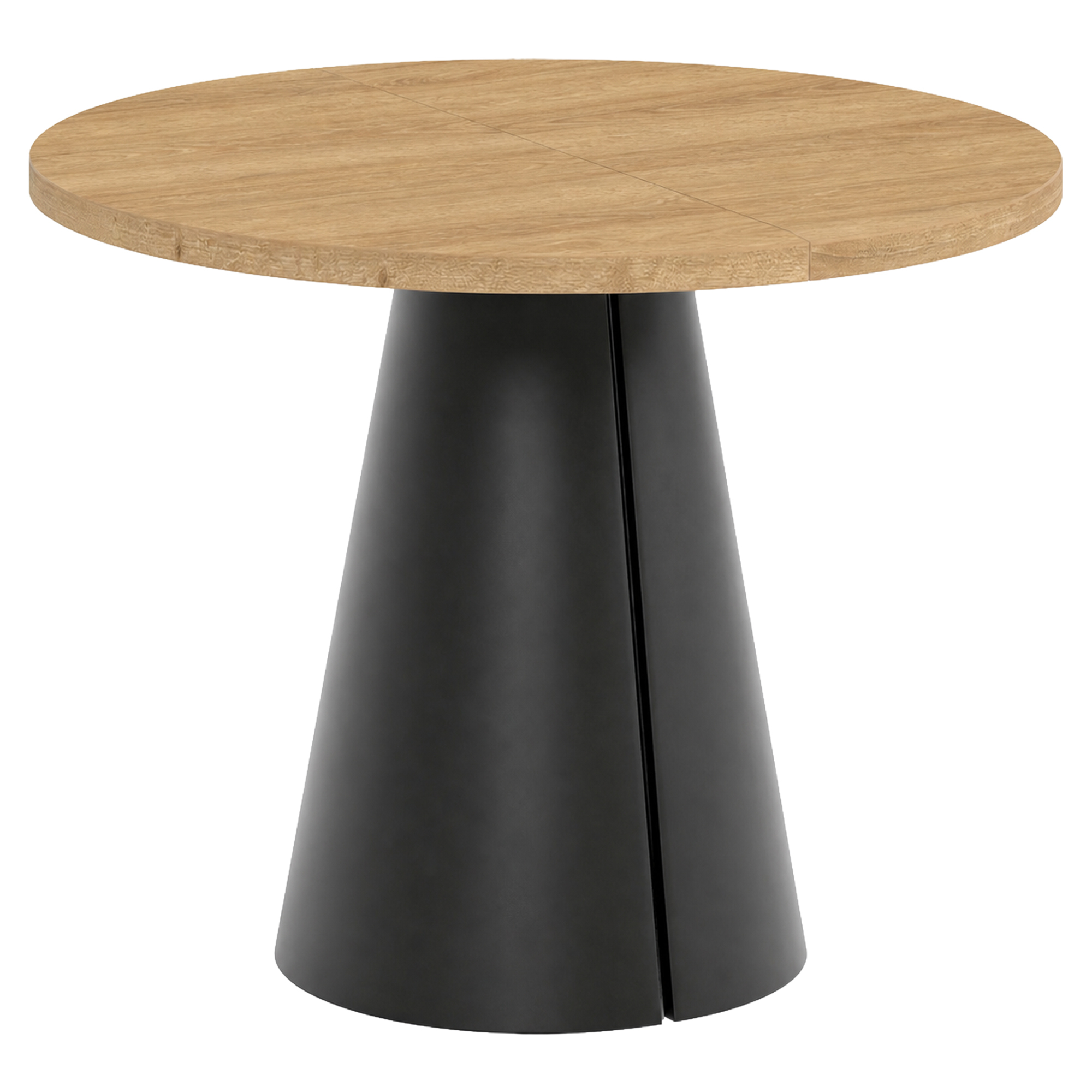 Matbord Utdragbart Acrux Naturlig Hikora-Ek Ø100/176 cm