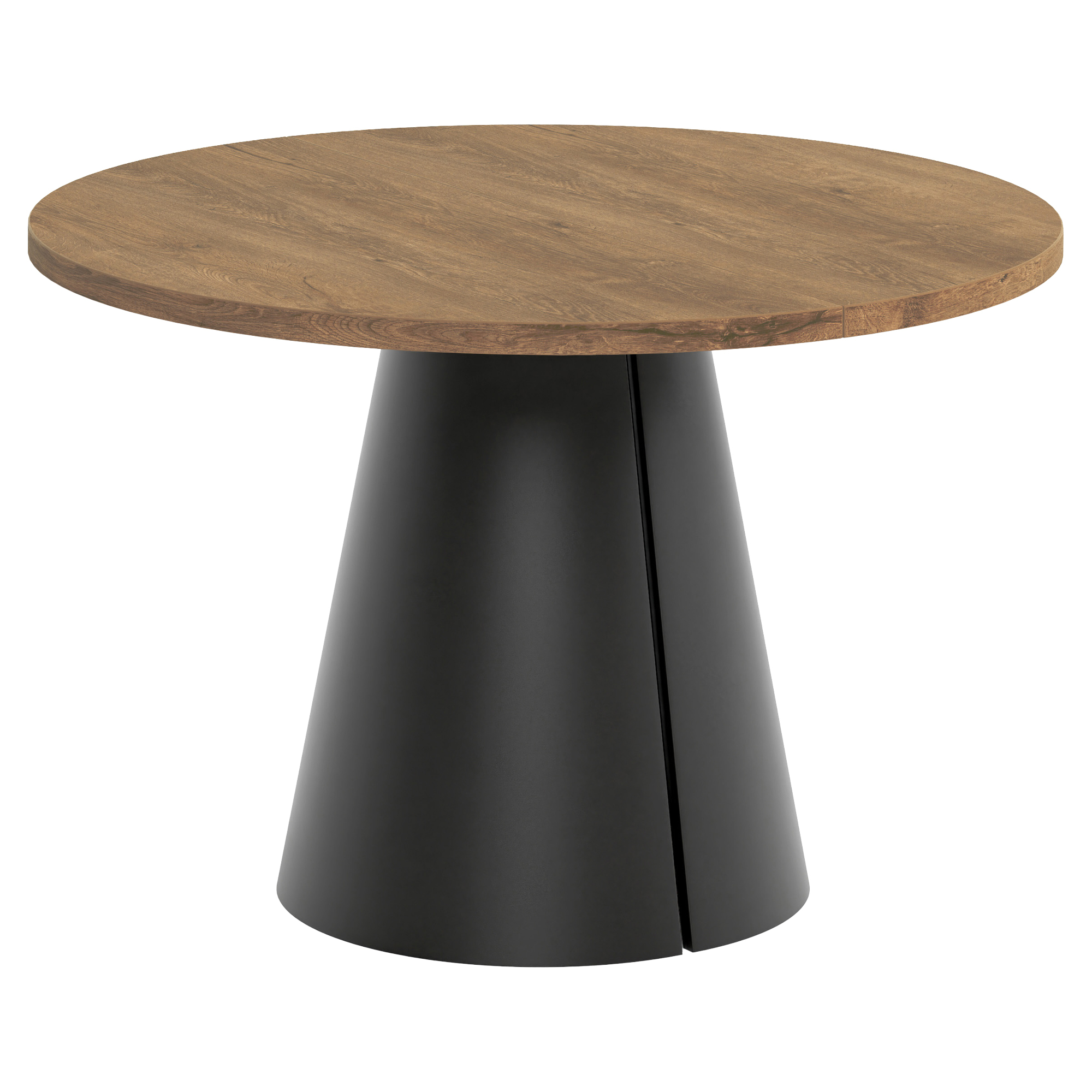 Matbord Utdragbart Acrux Mörk Lefkas-Ek Ø120/196 cm