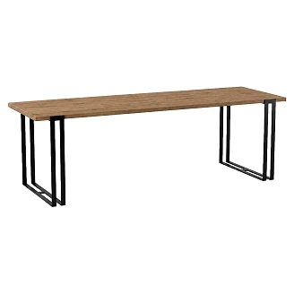 Matbord Utdragbart <strong>Atlasa</strong>  Mörk Lefkas-Ek 120/220 cm