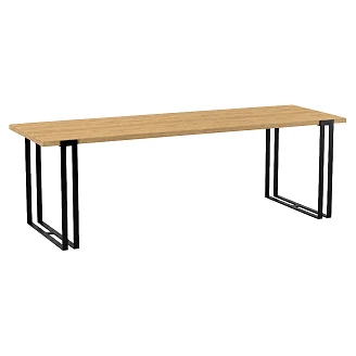 Matbord Utdragbart <strong>Atlasa</strong>  Naturlig Hikora-Ek 140/240 cm