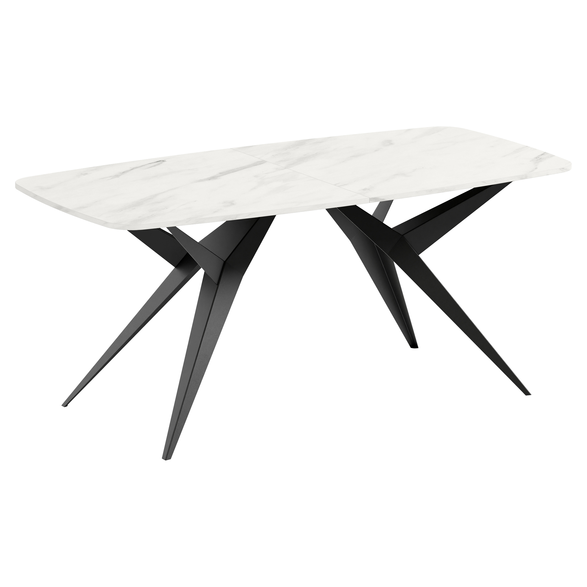 Matbord Utdragbart Hollow Bianco Marmor 160/236 cm