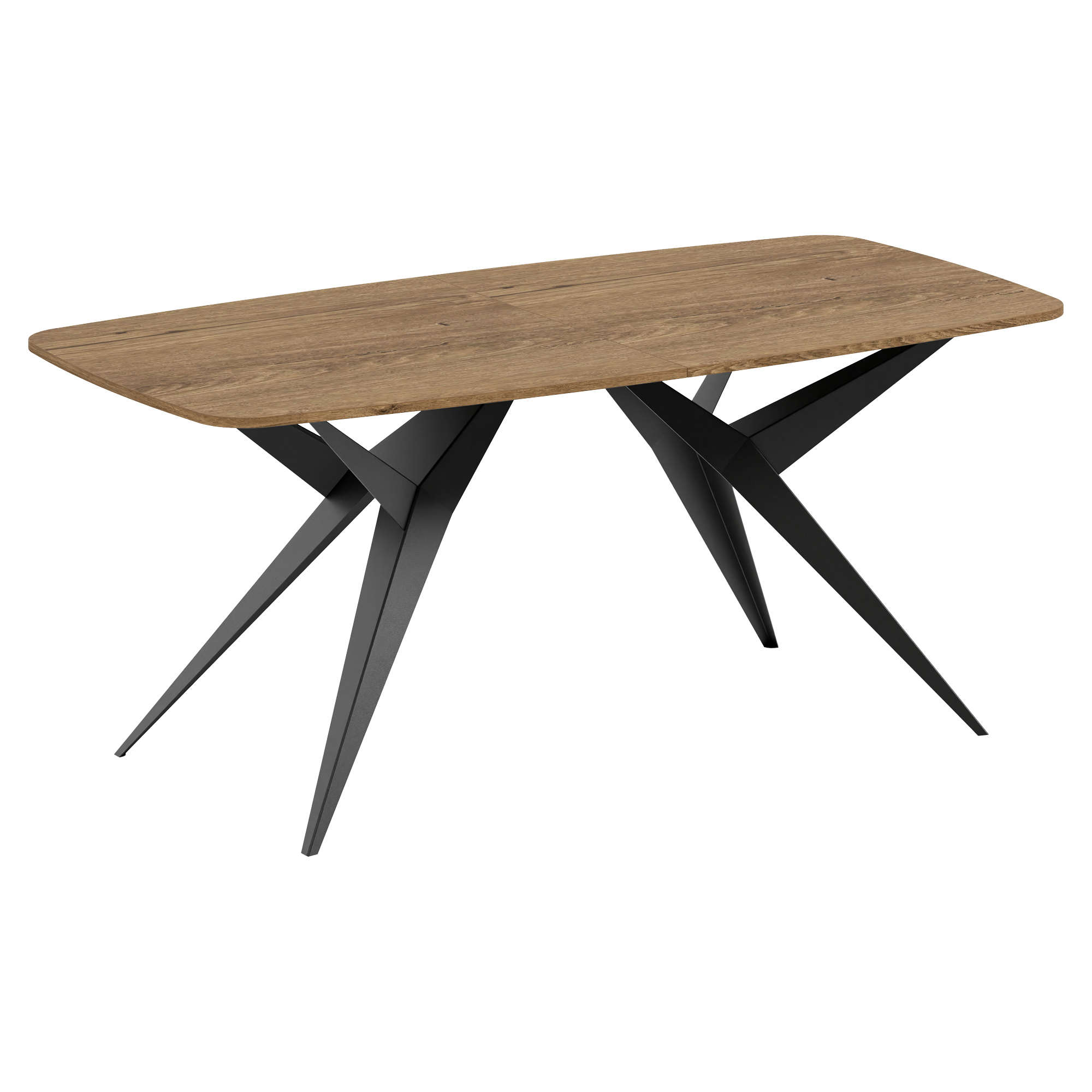 Matbord Utdragbart Hollow Mörk Lefkas-Ek 200/276 cm