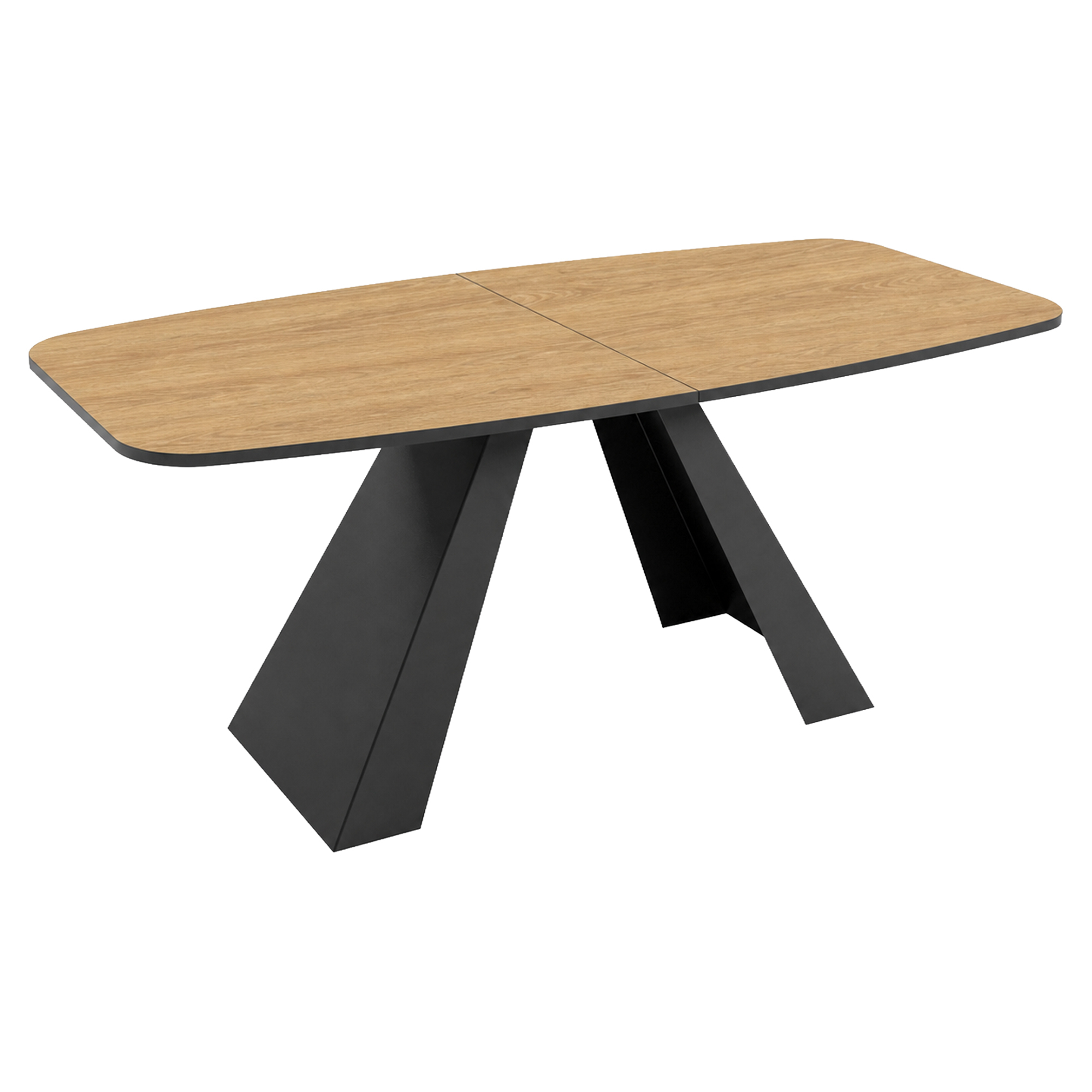 Matbord Utdragbart Ligna Naturlig Hikora-Ek 160/198 cm