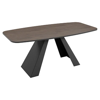 Matbord Utdragbart <strong>Ligna</strong>  Mörk Lefkas-Ek 180/218 cm