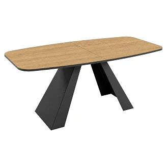 Matbord Utdragbart <strong>Ligna</strong>  Naturlig Hikora-Ek 180/218 cm
