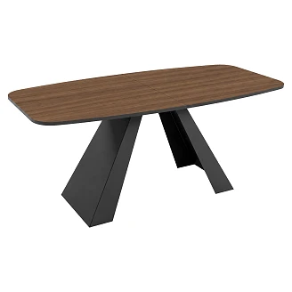 Matbord Utdragbart <strong>Ligna</strong>  Franklin Tobaksvalnöt 180/218 cm