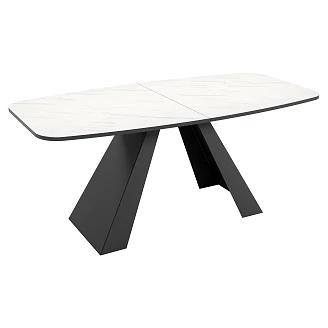 Matbord Utdragbart <strong>Ligna</strong>  Bianco Marmor 180/218 cm