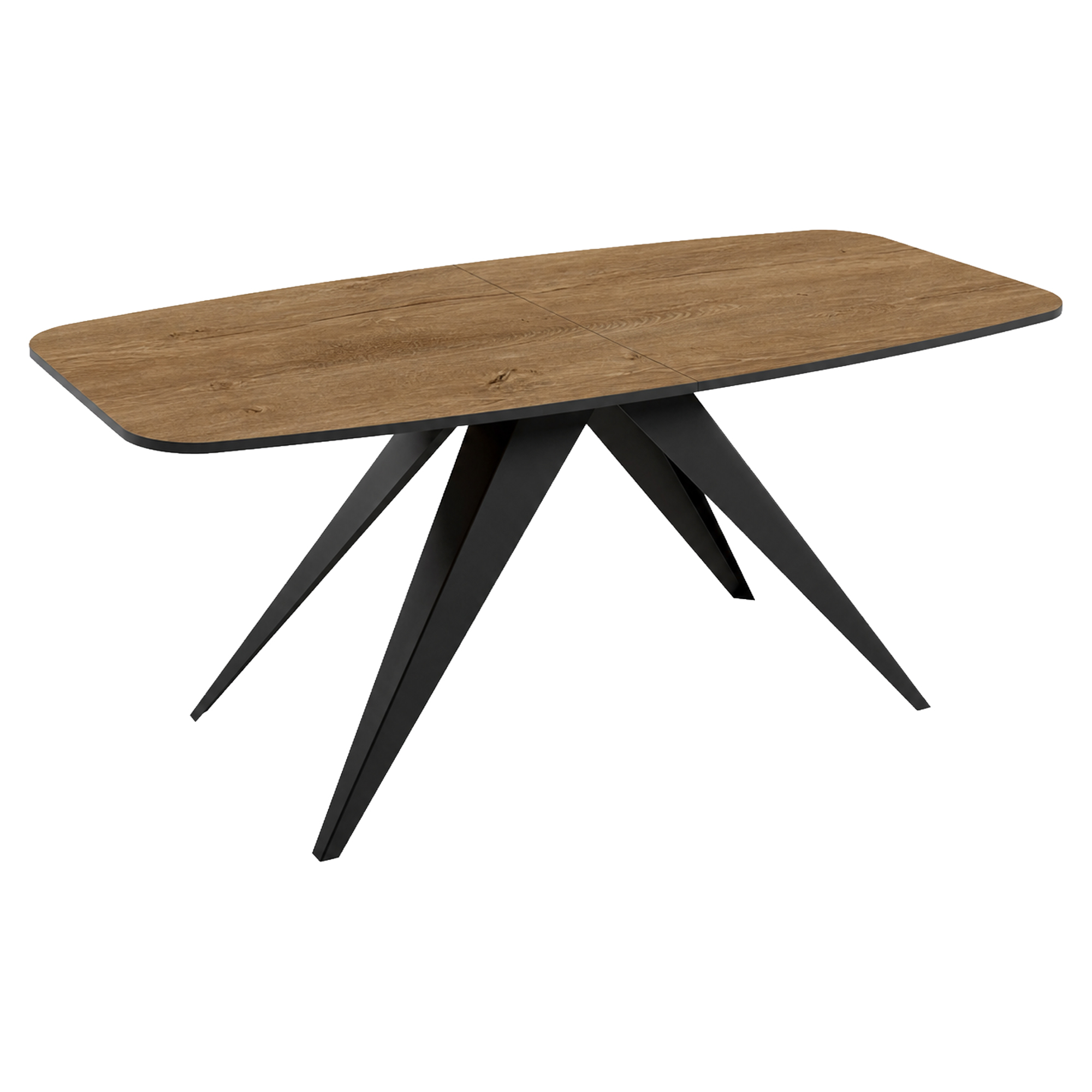 Matbord Utdragbart Arbora Mörk Lefkas-Ek 160/198 cm