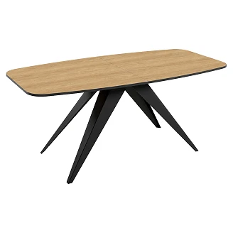 Matbord Utdragbart <strong>Arbora</strong>  Naturlig Hikora-Ek 180/218 cm