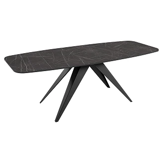 Matbord Utdragbart <strong>Arbora</strong>  Svart Grigia Pietra 180/218 cm