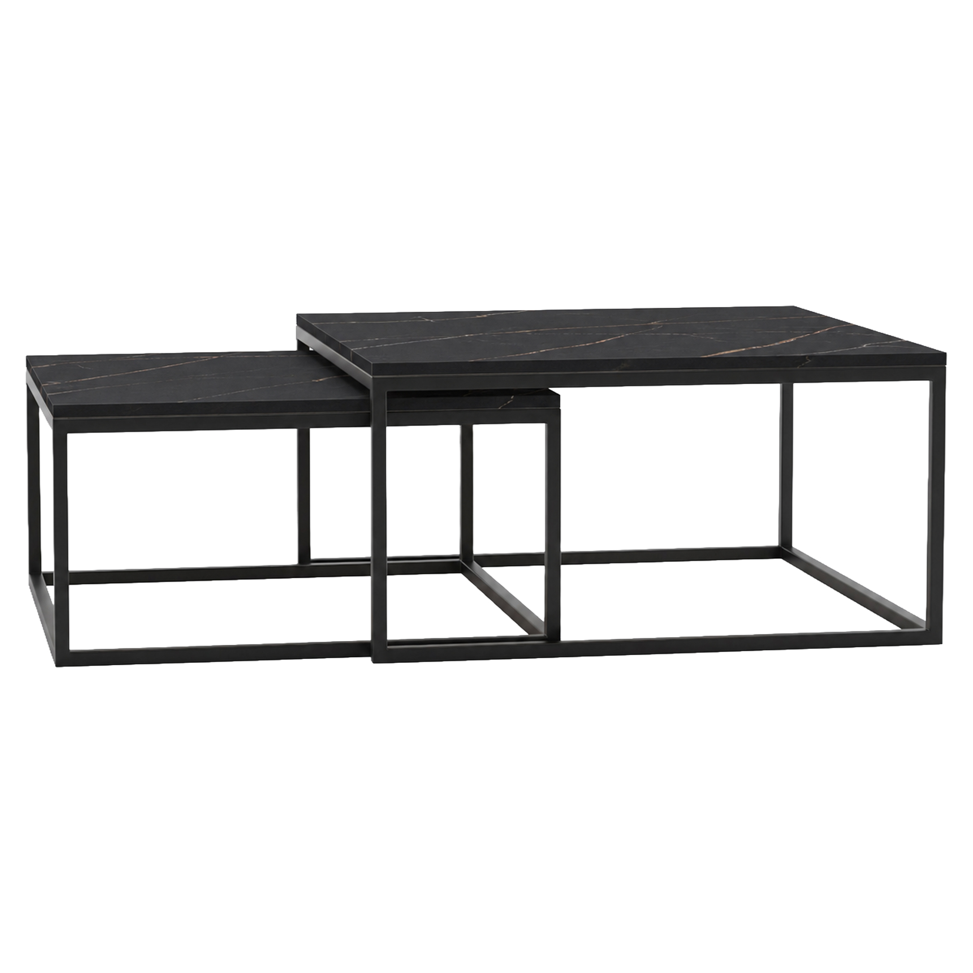 Set med Soffbord Congo San Sebastian  77 & 67 cm