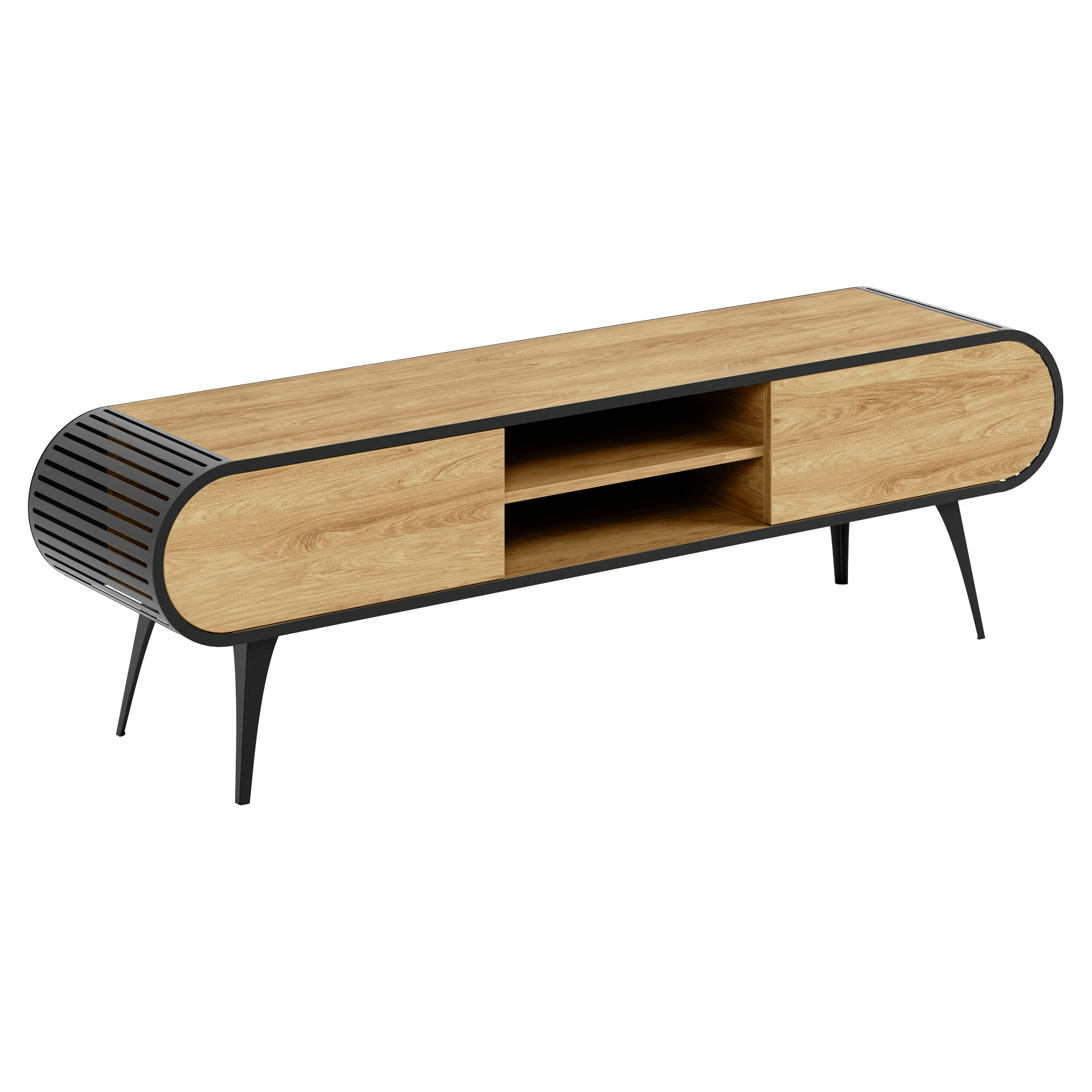 TV-Bänk Yukon Naturlig Hikora-Ek 180 cm