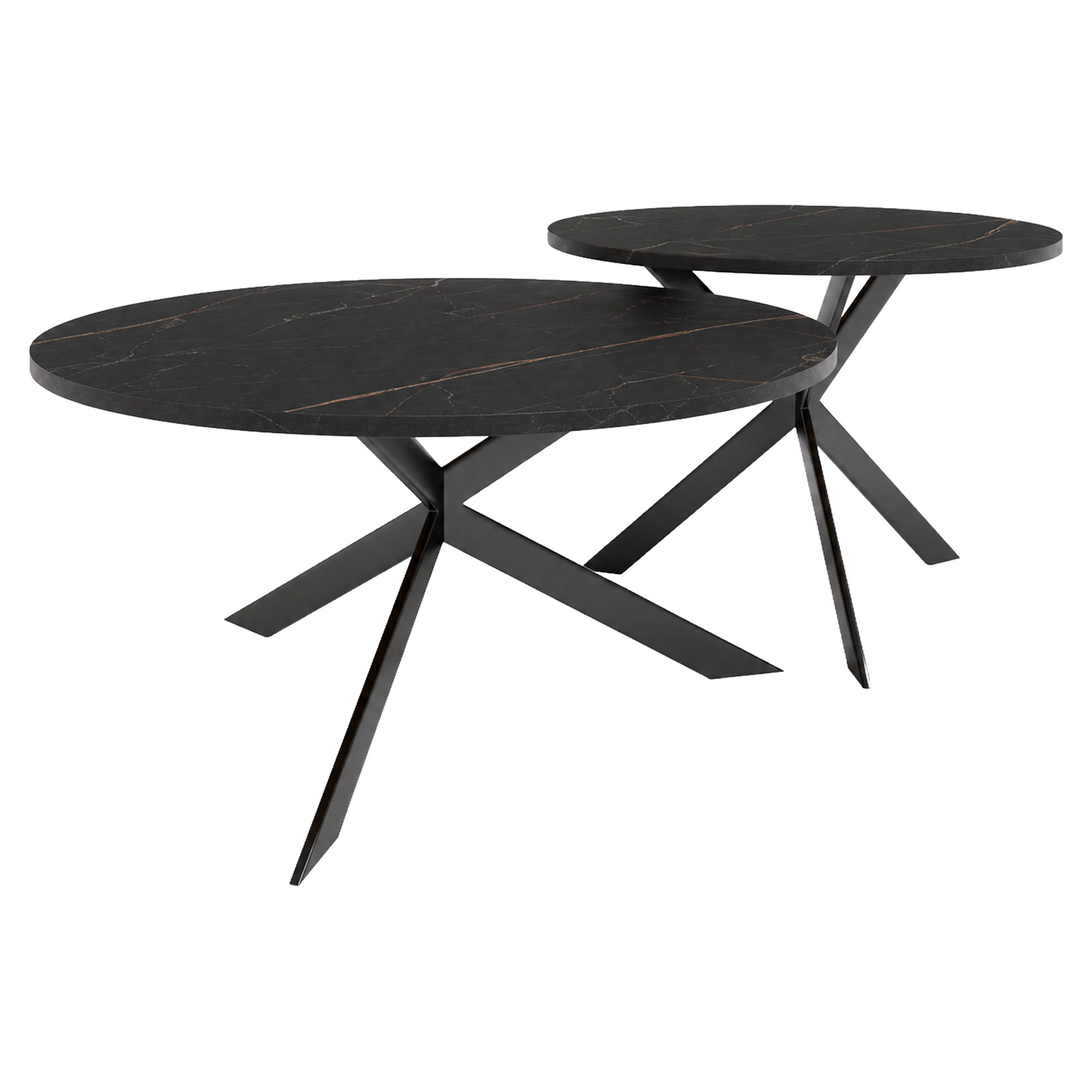 Set med Soffbord Salween San Sebastian Ø75 & Ø58 cm
