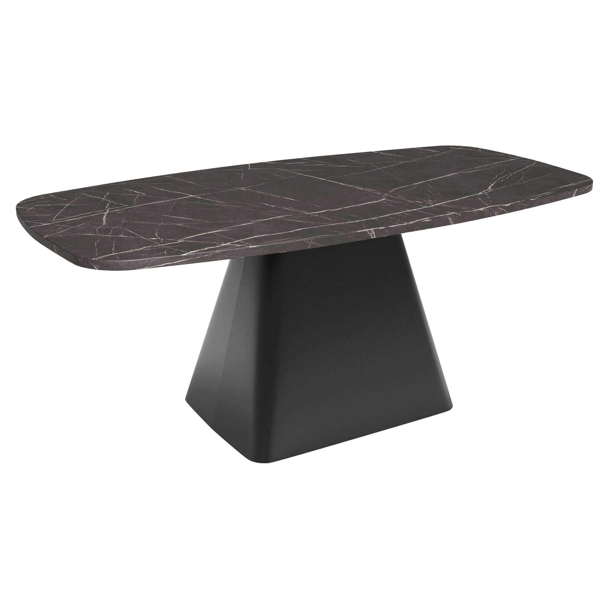 Soffbord Nelson Svart Grigia Pietra 120x60 cm