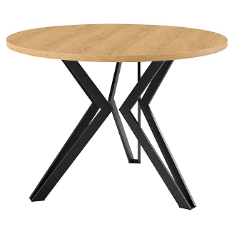 Soffbord <strong>Nordvik</strong>  Naturlig Hikora-Ek Ø75 cm