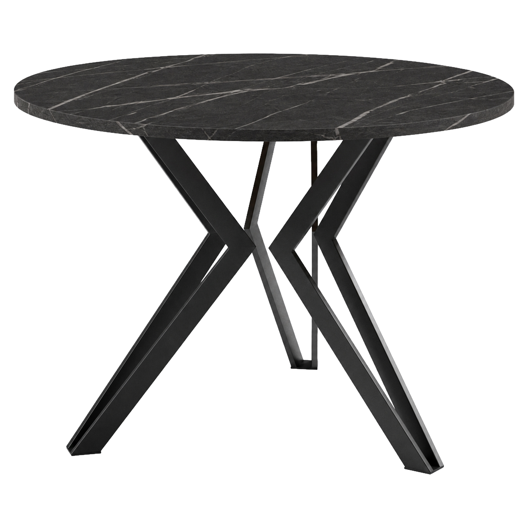 Soffbord Nordvik Svart Grigia Pietra Ø75 cm