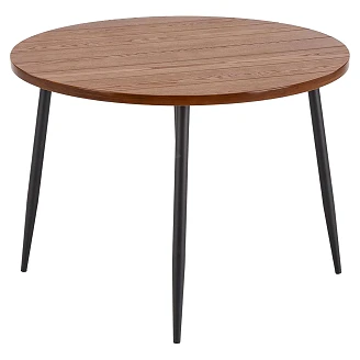 Matbord Barvos Valnöt, Svart Ø105 cm