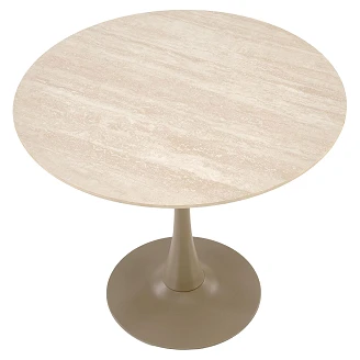 Matbord <strong>Tolvre</strong>  Travertin, Kaschmir  Ø90 cm